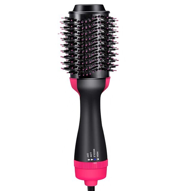 Brosse soufflante cheveux afro debout
