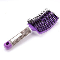 Thumbnail for Brosse démêlante poil de sanglier violette