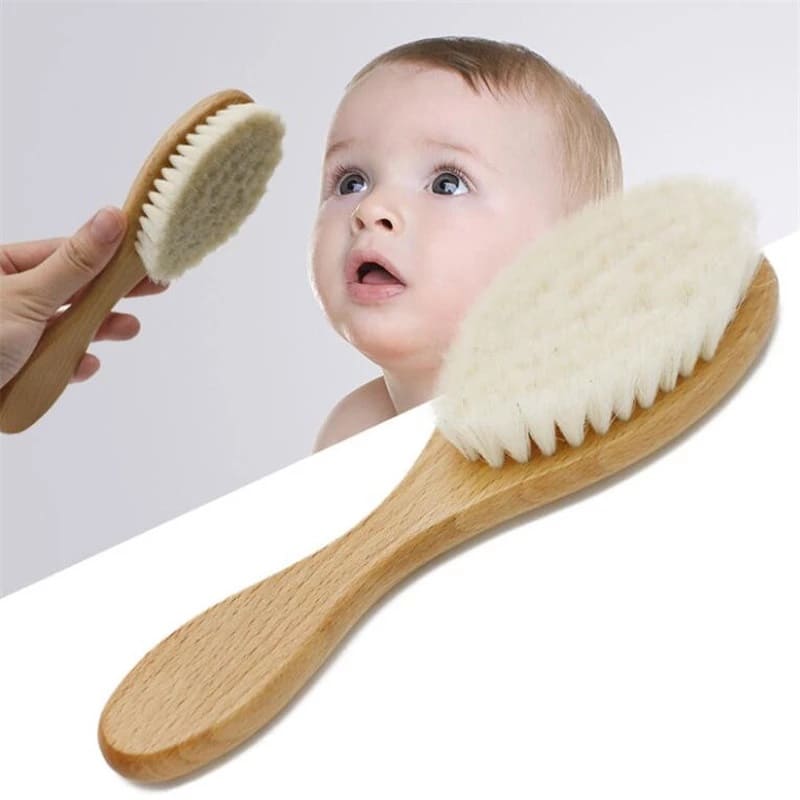 Brosse cheveux bébé bois & savons brebis