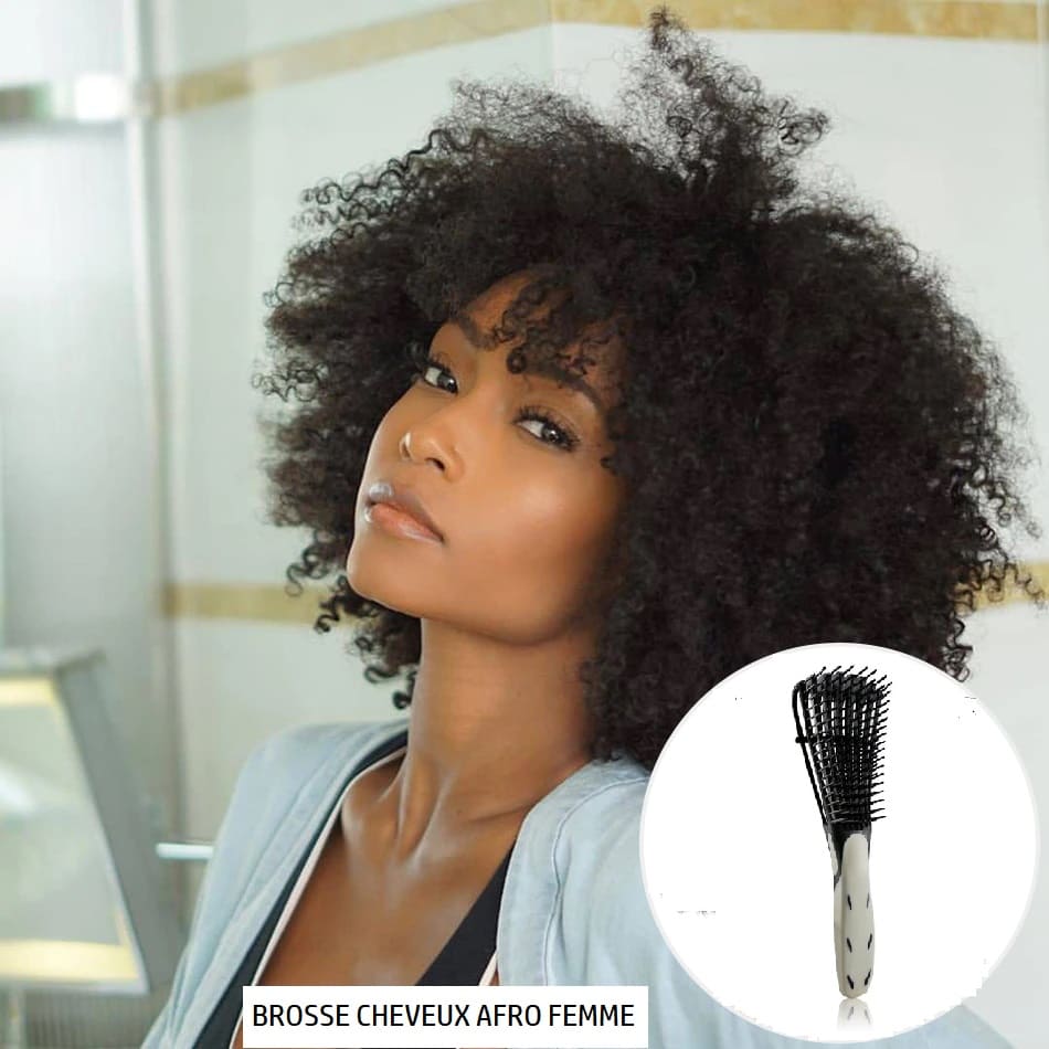 Brosse pour cheveux afro femme