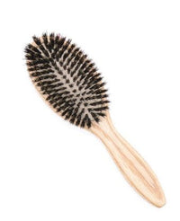 Thumbnail for Brosse cheveux en bois et poils de sanglier penchée